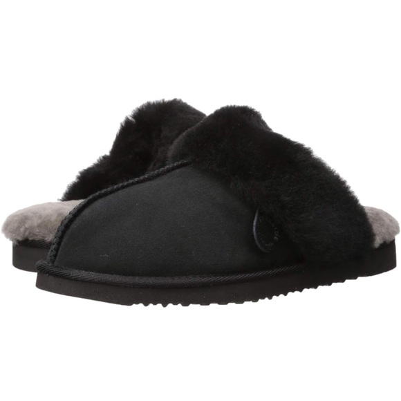 Fireside by Dearfoams Sydney Water Resistant Genuine Shearling Scuff Slipper - Picture 5 of 7